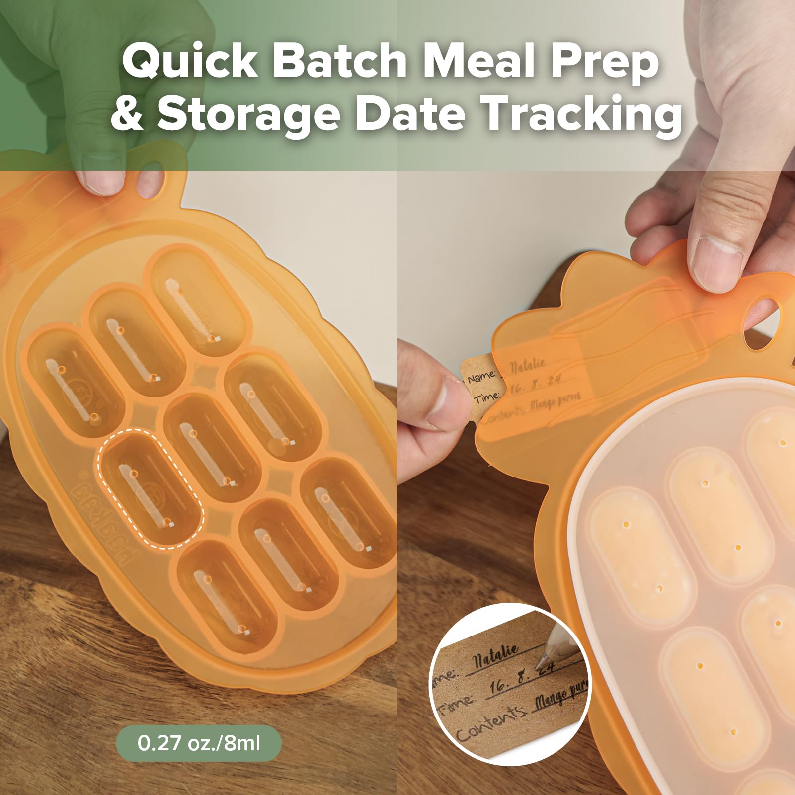 Amazon.com : Haakaa Silicone Nibble Freezer Tray -Breastmilk
